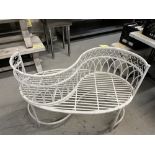 Banc ''Love Seat'' en Métal, 44'' x 24''