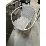 (10) Chaises de Patio en Osier, Gris-Pale, QUANTITÉ X PRIX MISÉ