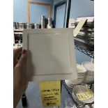 LOT: (45) Assiettes-Diner Carrées