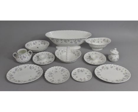 A Collection of Wedgwood April Flowers Chain China to include Planter, Basket, Dishes ETc 