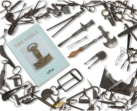 A collection of Fire Steels and tools17th to 19th centuryIn steel and  iron, together precision tools and a general iron work