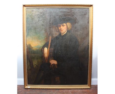ADDENDUM: 19TH CENTURY NOT 18TH: 19th Century English School. Three-quarter length seated portrait of John Law DD (1745?1810)
