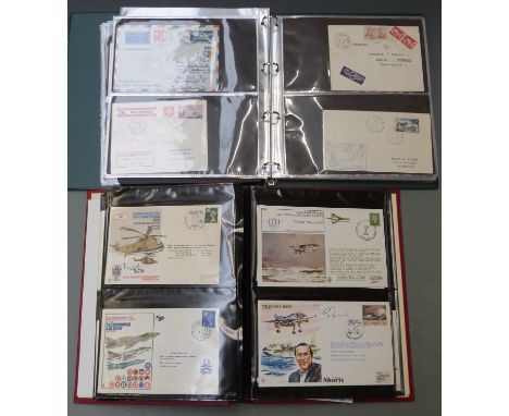An album of airmail first flight covers including USA, Far East, Australia, Europe and a selection of Concorde covers togethe