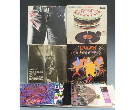 Twelve albums including The Rolling Stones (3), Siouxsie and The Banshees (5) UK Subs plus Queen - A Kind of Magic (12 Queen 