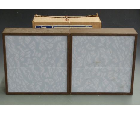 Retro / mid century modern Eagle Products sound activated psychedelic light, model AL.72, 33x33x10cm, in box together with tw