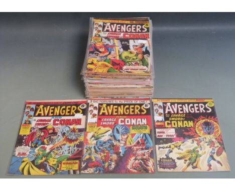 Seventy-two Marvel comic books comprising 60 The Avengers issues 2 to 135 and The Mighty Thor first 12 issues 1983.&nbsp;