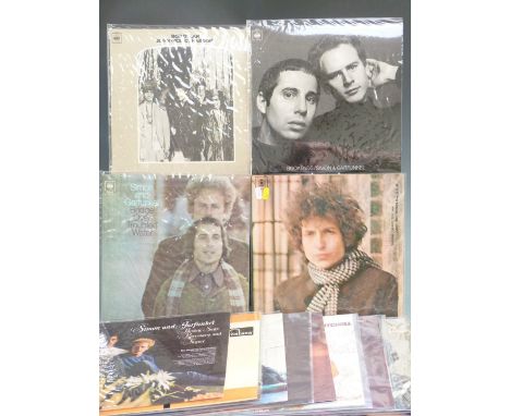 Sixteen albums including Bob Dylan, Joan Baez, Joni Mitchell, Crosby, Stills, Nash and Young, Simon and Garfunkel etc, condit