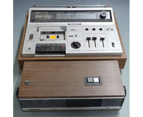 Sony Digimatic retro alarm clock radio and a Sony/ radio tape recorder