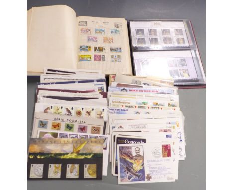 Sundry presentation packs and first day covers and a Swiftsure stamp album