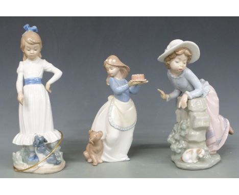 Six Nao child figures, tallest 27cm