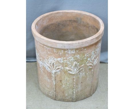 Large circular terracotta jardinière / garden planter, D48 x H48cm