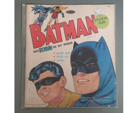 Whitman Publishing Batman Sticker Fun push out and stick on book 1966.&nbsp;