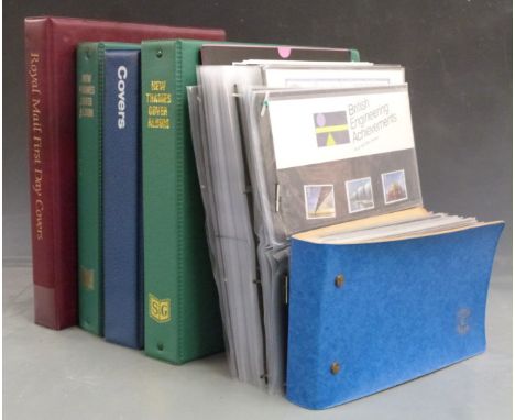 A box of GB first day cover and presentation pack albums including some early QEII covers&nbsp;