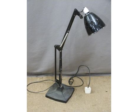 Vintage Anglepoise lamp with cast iron base, H77cm
