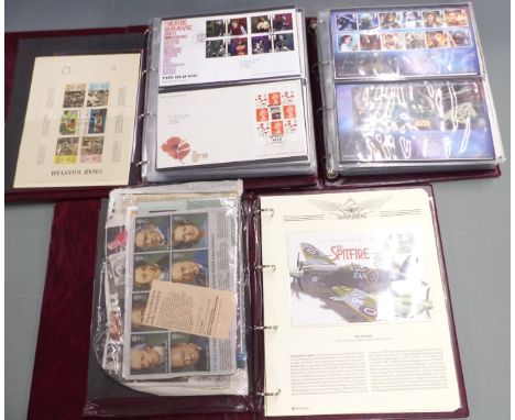 Five albums of GB first day covers
