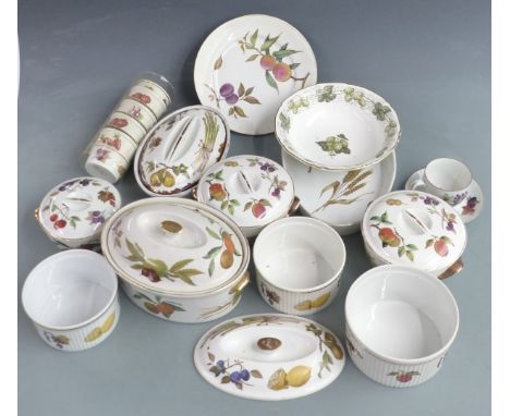 A collection of Royal Worcester Evesham table and oven ware