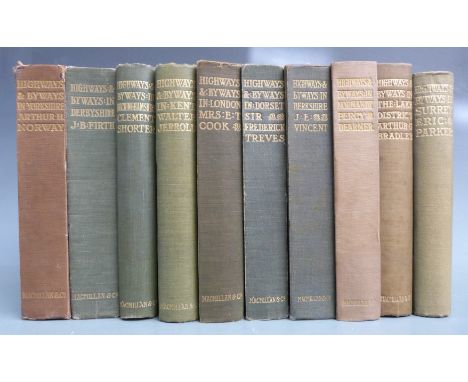 [Illustrated] Highways &amp; Byways Series including London 1902, The Lake District 1901, Berkshire 1906, Derbyshire 1905, Bu