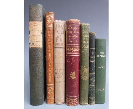 Familiar Wild Birds by W. Swaysland with Coloured Plates, published Cassell 1903 first series in leather backed cloth boards,