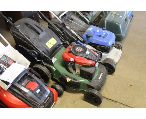 A Lawnmaster petrol rotary self propelled lawnmower with Lancin 159cc engine