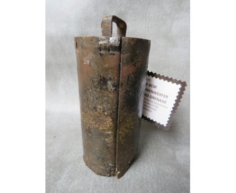 A WW1 AUSTRIAN LUFTMINEWWERFER M15 SHELL / HAND GRENADE (INERT) 