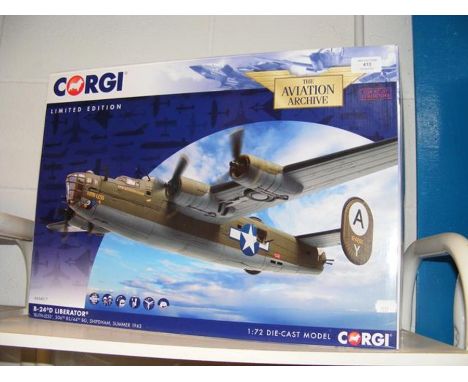 A Corgi Aviation Archive model fighter plane - AA34012 B-24D Liberator 