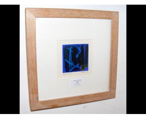 MARTIN BREWSTER - a silk screen print 'Night Music' No.59 