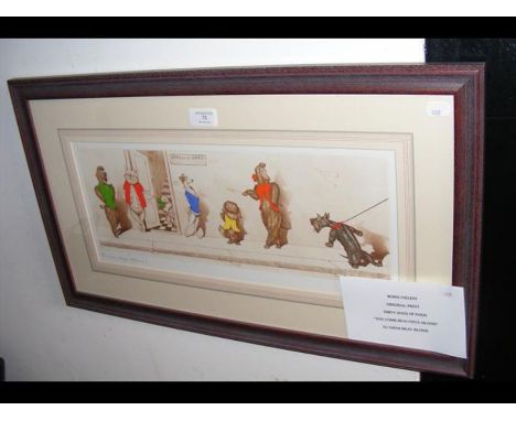 A print by Boris O'Klein - 'Dirty Dogs of Paris'