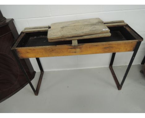 A vintage Childs double school desk