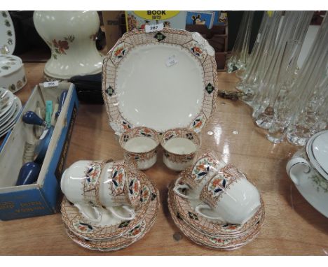 A vintage part tea service un marked 