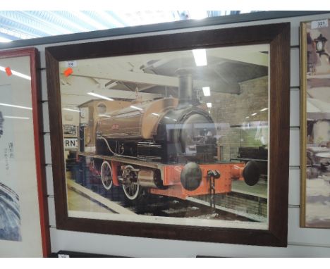 A vintage photographic print of steam train Nellie taken at Bradford Industrial museum