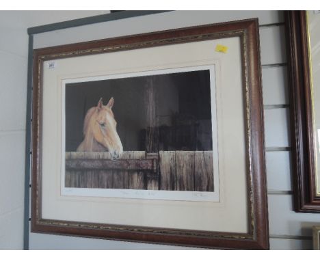 A vintage framed print titled 'room with a view' 81/850