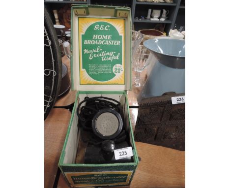 A vintage Home Broadcaster complete with box