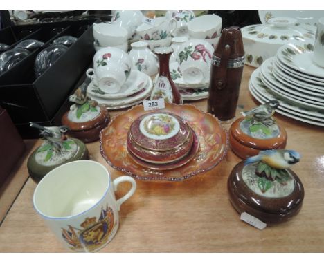 A selection of vintage ceramics including Limoges