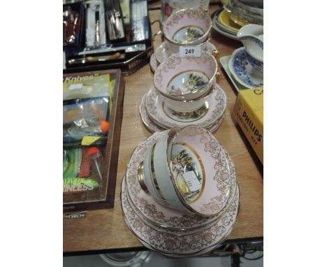 A selection of vintage tea cups and saucers by Ashley