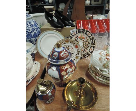 A selection of vintage ceramics including Royal Crown Derby
