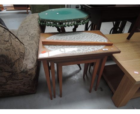 A vintage nest of tables