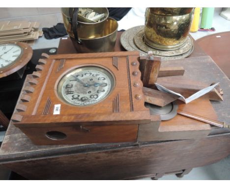 A 1920s wall clock