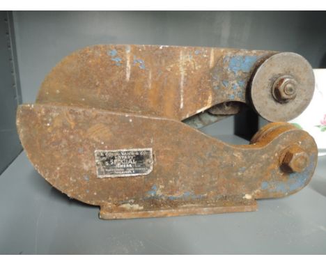A Rotary Special metal plate cutter or shear