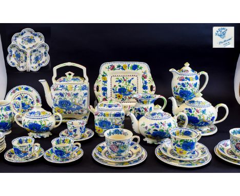 A Large Masons Ironstone Tea, Coffee And Flatware Service Approximately eighty two items in total, a large collection in 'Reg
