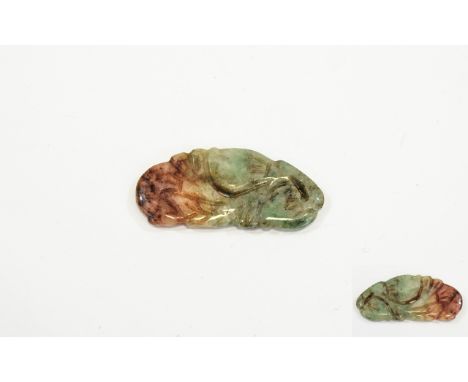 A Small Early 20th Century Jade Sculpture. 1.25 Inches High + Please See Photo. 