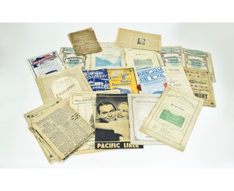 Theatre Programmes 'Vintage' approximately 25 1910-1940's
