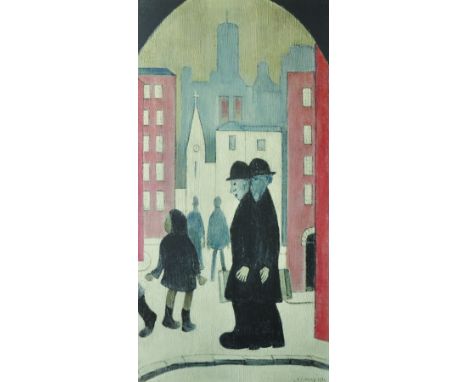 Lawrence Stephen Lowry (1887-1976) British. "Two Brothers", Offset Lithograph in Colours, Signed in Pencil, with Fine Art Tra
