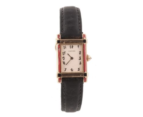 Cartier, Tank Chinoise, Ref. 2305, an unusual 18 carat gold rectangular...  Cartier, Tank Chinoise, Ref. 2305, an unusual 18 