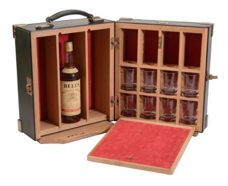 Tim Hardy , a green bridal leather and light oak travelling drinks case  Tim Hardy (The Worcestershire Leather Company), a gr