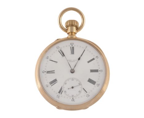 Henry Capt, an 18 carat gold open face keyless lever chronometer pocket watch  Henry Capt, an 18 carat gold open face keyless