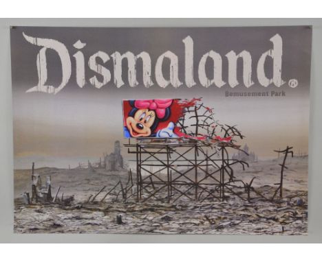 Revised Estimate - Banksy Dismaland, Official memorabilia including poster by Jeff Gillette, programme & map / leaflet (3)Pro