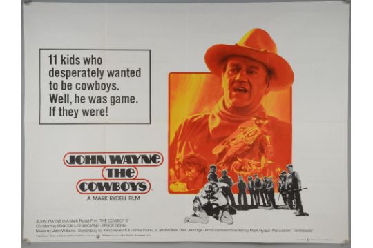 Two John Wayne British Quad film posters, Big Jake (1971) & The ...