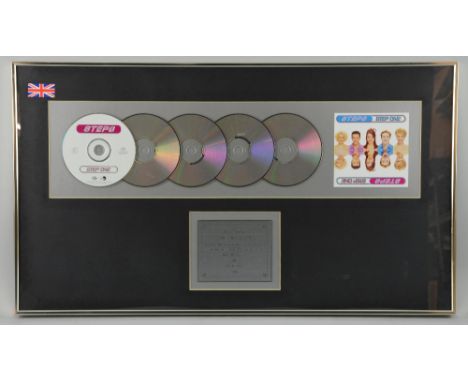 Steps, Three CD presentations, presented to Tim Byrne / Byrne Blood to recognise sales in the United Kingdom of more than 900
