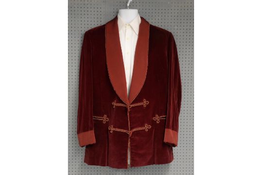 vintage velvet smoking jacket