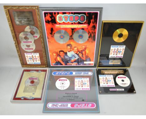 Steps, Six CD Awards, to recognise sales of 'Step One' in the Japan, Indonesia, Belgian, Manila Philippines, Hong Kong & Belg